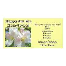 Happy for the Mom-to-Be! Photo Card Invitations