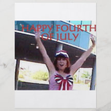 HAPPY FOURTH OF JULY PERSONALIZED FLYER
