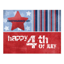 Happy Fourth of July Postcard