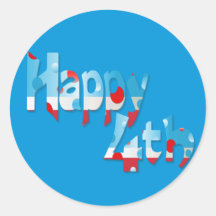 Happy Fourth Stickers