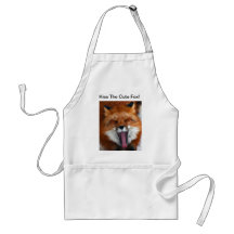 Happy Fox White Standard Apron