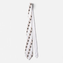 Happy French Bulldog necktie