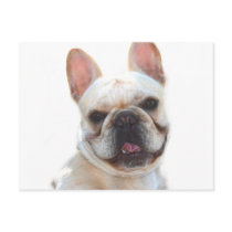 Happy French Bulldog postcard