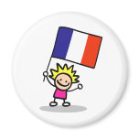 happy french children independence day refrigerator magnets