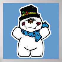 happy frost snowman poster