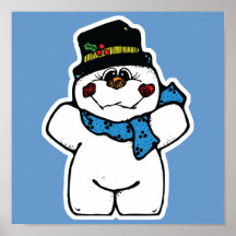 happy frost snowman poster