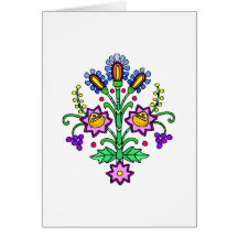 Happy Fun Flowers Greeting Card