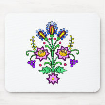 Happy Fun Flowers Mouse Pads