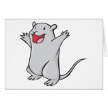 Happy Gerbil Cartoon cards