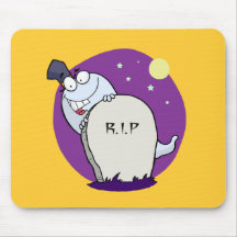 Happy Ghost Mouse Pads