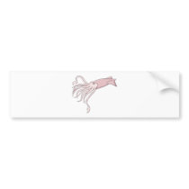 Happy Giant Squid Bumper Stickers