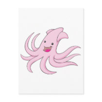 Happy Giant Squid Postcard
