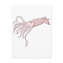 Happy Giant Squid Post Card