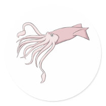 Happy Giant Squid Sticker