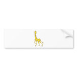 Happy Giraffe Bumper Sticker