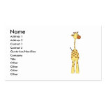 Happy Giraffe. Cartoon Business Card