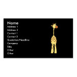 Happy Giraffe. Cartoon Business Card Template