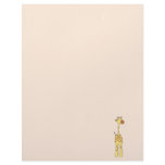 Happy Giraffe. Cartoon Customized Letterhead