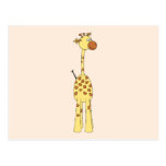 Happy Giraffe. Cartoon Post Card