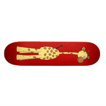 Happy Giraffe. Cartoon Skateboard Decks