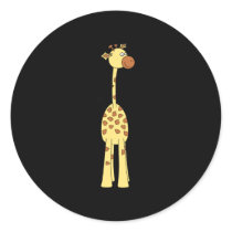 Happy Giraffe. Cartoon Sticker