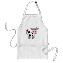 Happy Girl Cow Apron