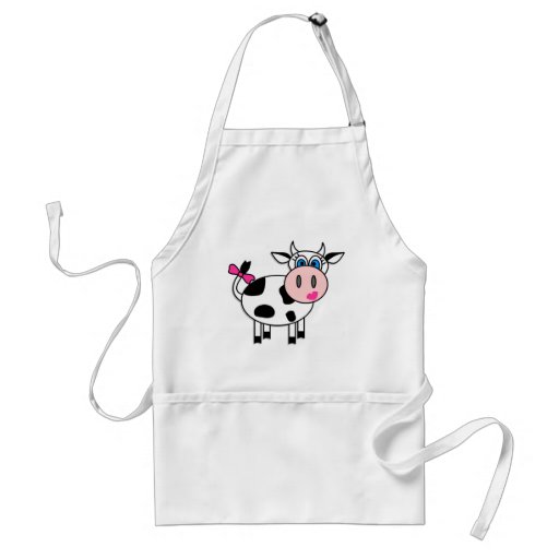 Happy Girl Cow Apron