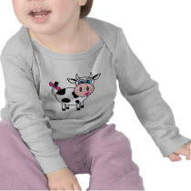 Happy Girl Cow Tee Shirt