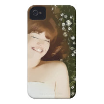 happy Girls Capas De iPhone 4 Case-Mate