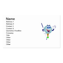 Happy Golf Ball T-shirts and Gifts Business Cards