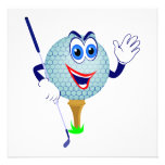 Happy Golf Ball T-shirts and Gifts Invitations
