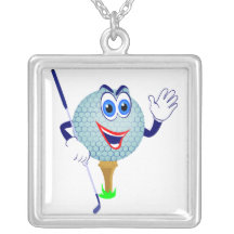 Happy Golf Ball T-shirts and Gifts Pendants