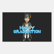 Happy Graduation Rectangular Sticker