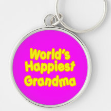 Happy Grandmothers :  Worlds Happiest Grandma Key Chain