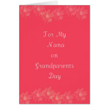 Happy Grandparents Day Nana Cards