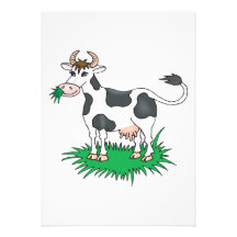 happy grazing cow announcements