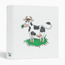 happy grazing cow binders