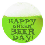 Happy Green Beer Day Irish Sticker