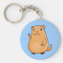 Happy Groundhog Day Keychain