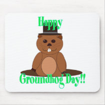 Happy Groundhog Day! Mouse Pads