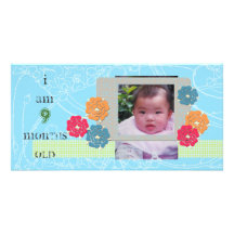 Happy Growing Baby Photo Card