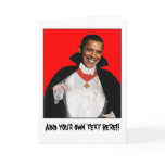 Happy Halloween Baracula Greeting Cards