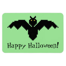 Happy Halloween! Bat Flexible Magnet