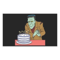 Happy Halloween Birthday Rectangle Stickers