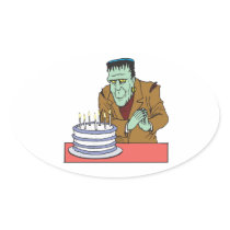 Happy Halloween Birthday Stickers