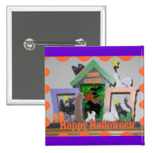 Happy Halloween button