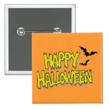 Happy Halloween Button
