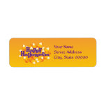 Happy Halloween Candy Corn Address label..