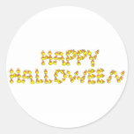 Happy Halloween Candy Corn Stickers