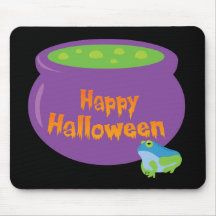 Happy Halloween Cauldron Mouse Pads